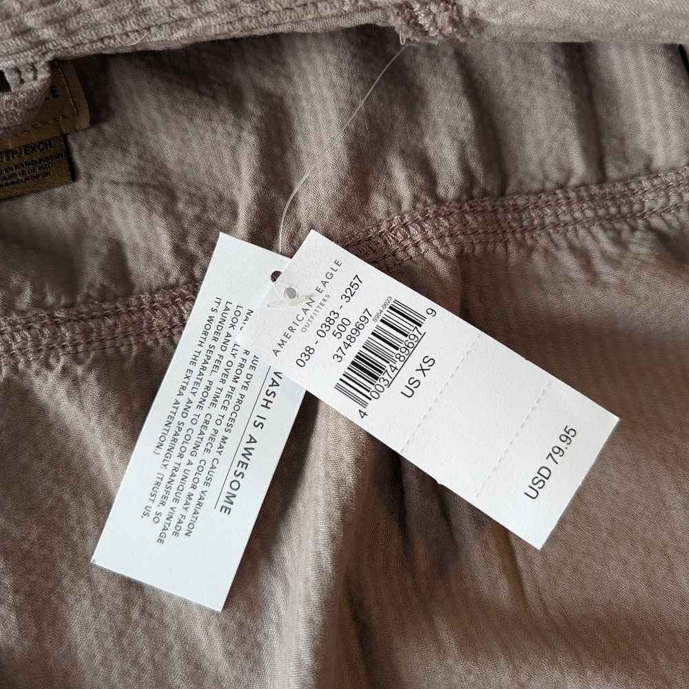 New Cropped Corduroy Oversized Jacket - Picture 6 of 8